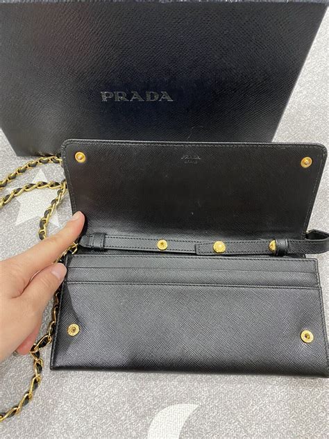 ebay prada wallet on chain|Prada wallet on chain black.